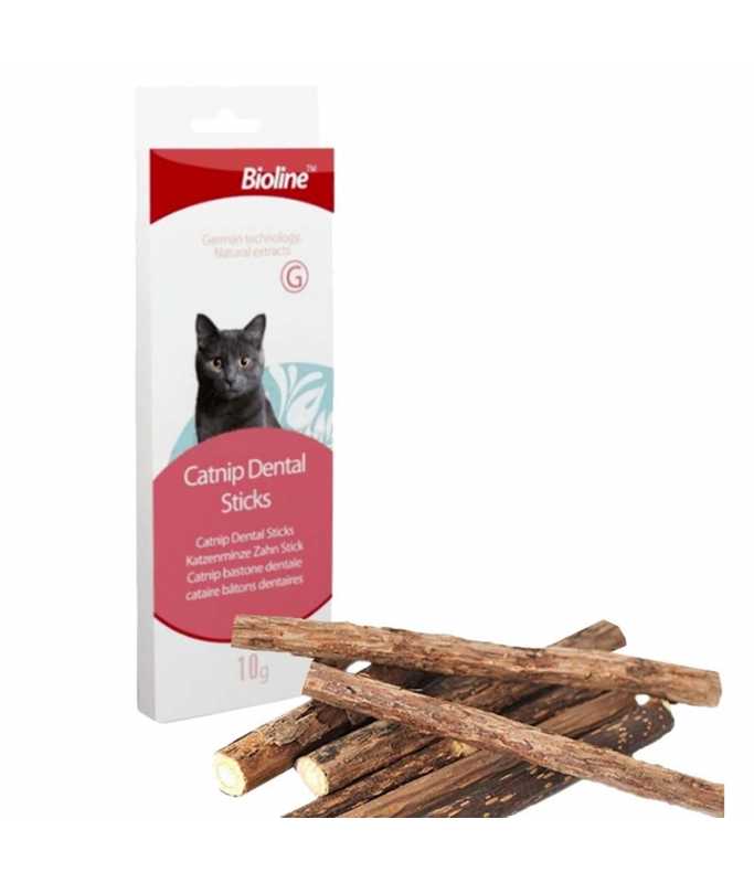 Bioline Catnip Dental Sticks 10g - Shopivet.com