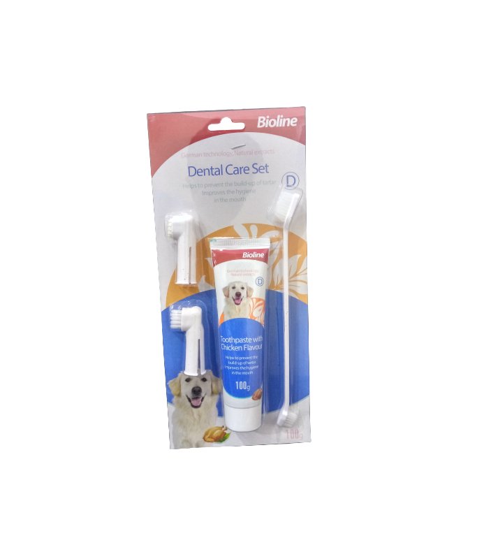 Bioline Dental Hygiene Set - Chicken 100g - Shopivet.com