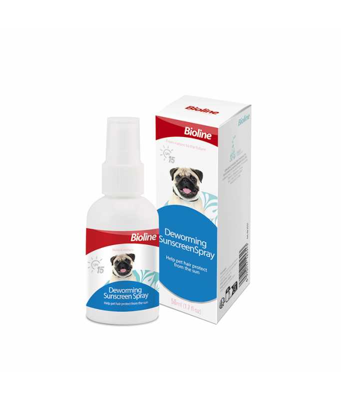 Bioline Deworming Sunscreen Spray 50ml - Shopivet.com