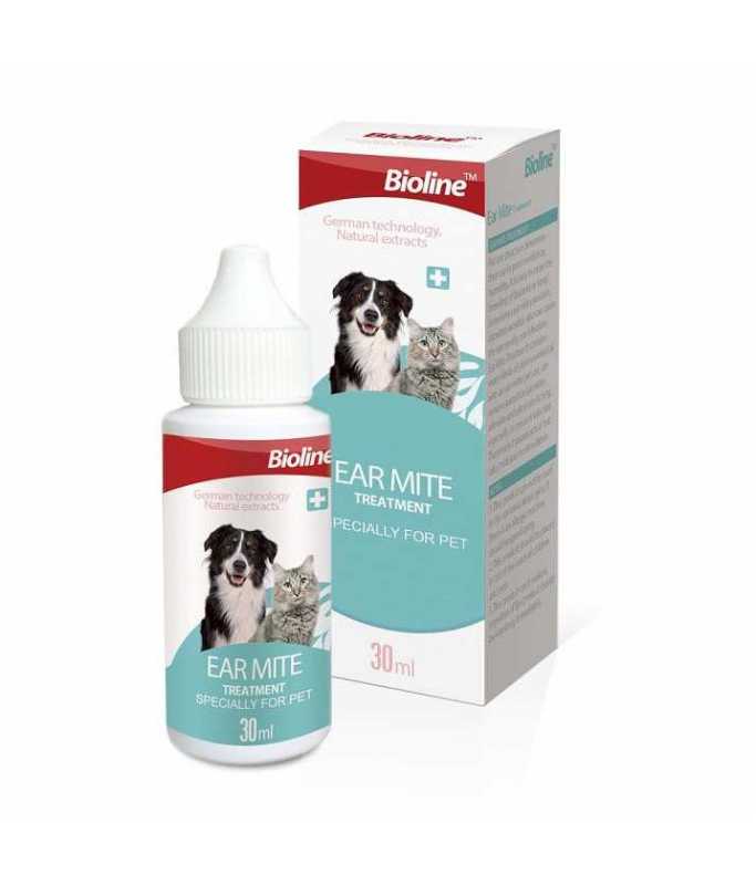 Bioline Ear Mite Treatment[Volume - 30ml] - Shopivet.com