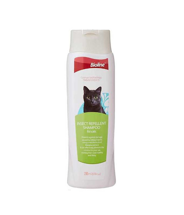 Bioline Insect Repellant Shampoo for Cats 200ml - Shopivet.com