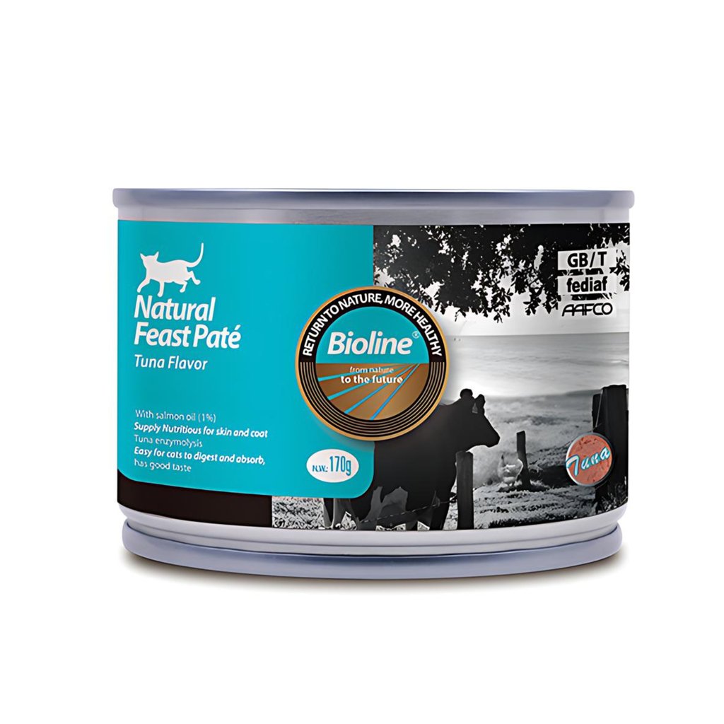 Bioline Natural Feast Pate Cat Can 170g - Shopivet.com