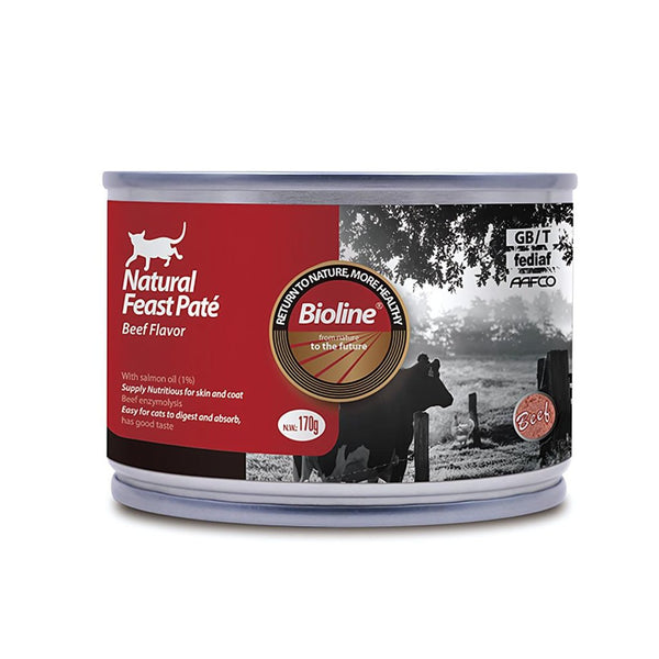 Bioline Natural Feast Pate Cat Can 170g - Shopivet.com