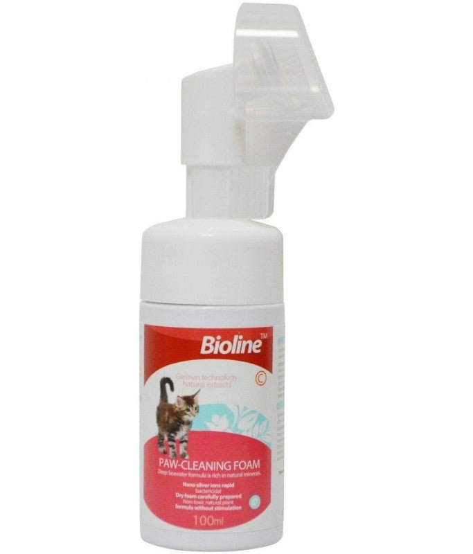 Bioline Paw Cleaning Foam(Cat/Dog)[Volume - 100ml] - Shopivet.com