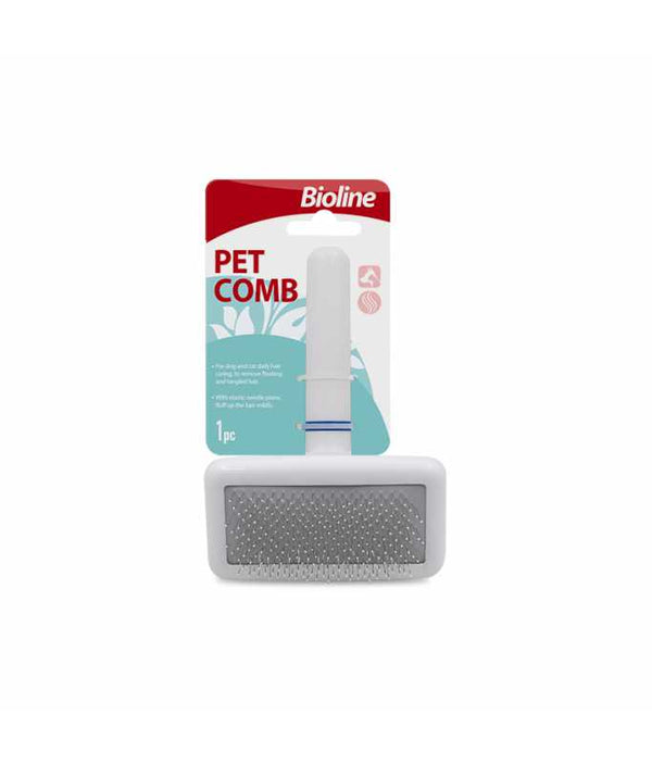 Bioline Pet Comb White[Size - S] - Shopivet.com