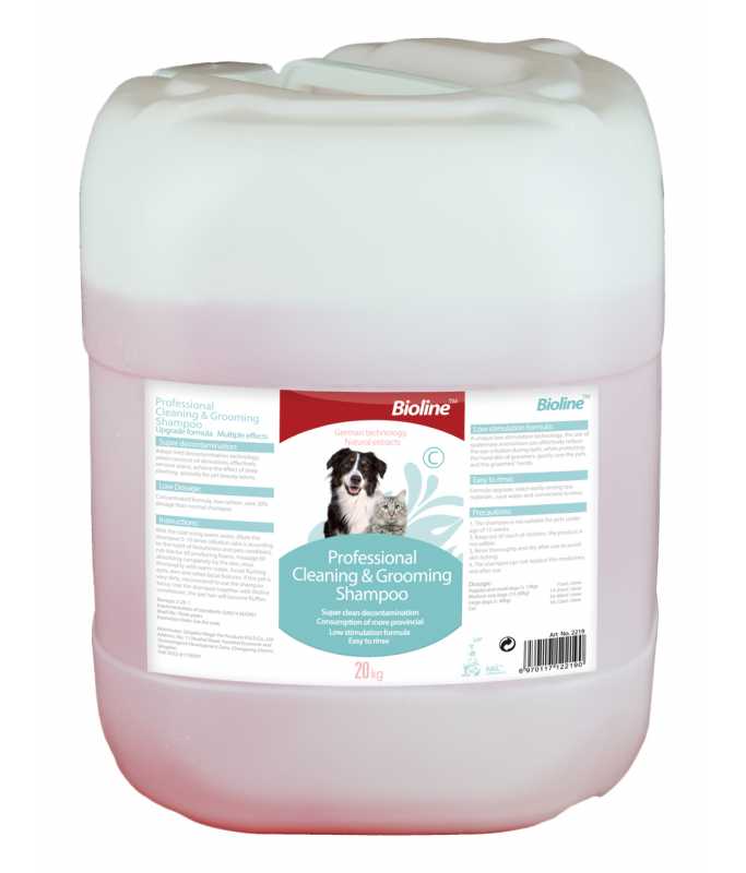 Bioline Professional Cleaning & Grooming Shampoo For Dogs & Cats 20 Kg - Shopivet.com