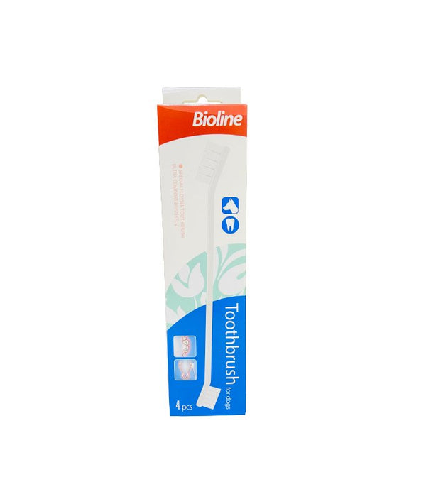 Bioline Toothbrush for Dogs Set 4pcs - Shopivet.com