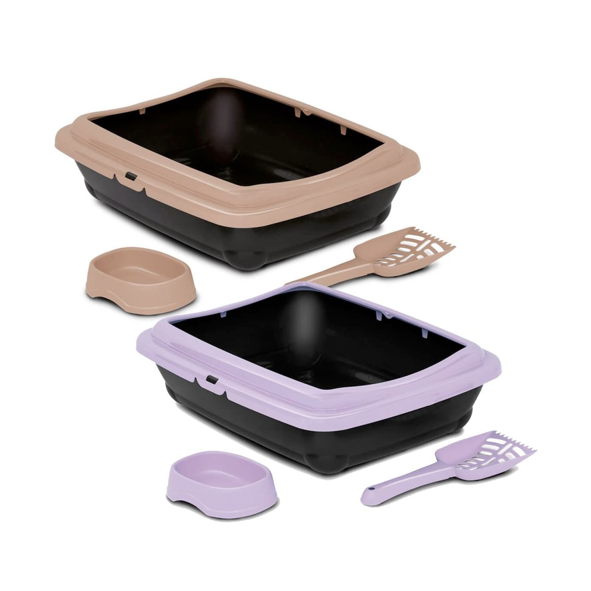 BIRBA KIT (Litter Box + Scoop + Bowl) - light - purple - Shopivet.com