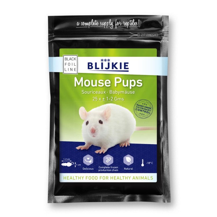 Blijkie black foil line baby mice 1-2g - Shopivet.com