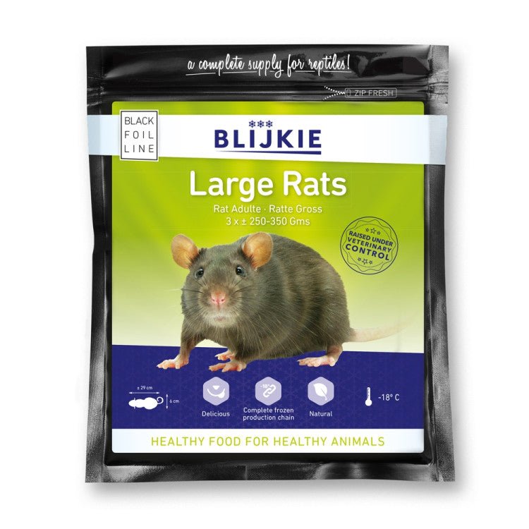 Blijkie black foil line large rat 250-350g - Shopivet.com