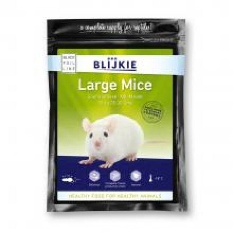 Blijkie black foil line mice large 25-30g, - Shopivet.com