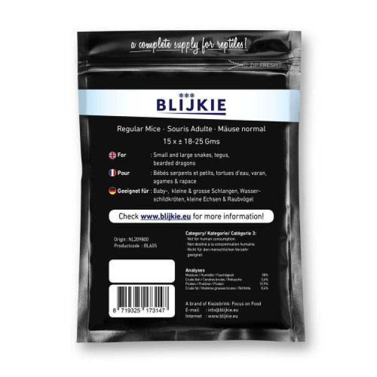 Blijkie black foil line mouse medium 18-25g - Shopivet.com