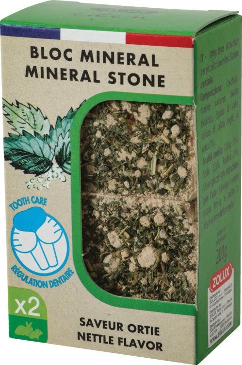 BLOC MINERAL STONE NETTLE FLAVOR X2 200GR - Shopivet.com