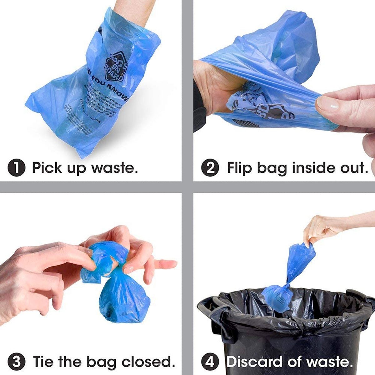 BOB Refill Bags – Blue – 140 bags (10×14) - Shopivet.com