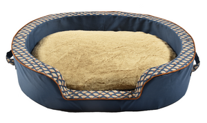 Bobby Geisha Basket Dog Bed - Taupe Large