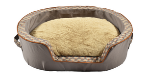 Bobby Geisha Basket Dog Bed - Taupe Large