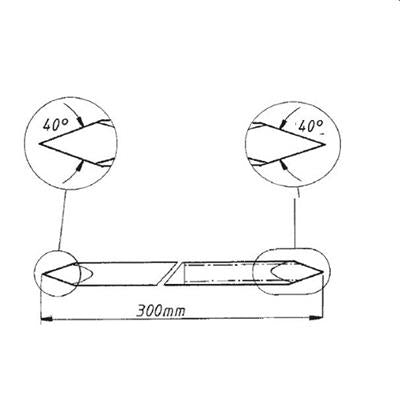 Bone Pin Trochar 9/64 3.5mm Diam 300mm Long - Shopivet.com