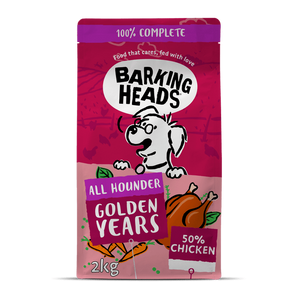 Barking Heads All Hounder Golden Years Chicken Dry Dog Food - 2kg