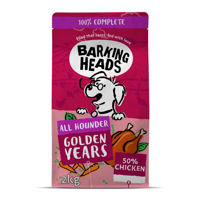 Barking Heads All Hounder Golden Years Chicken Dry Dog Food - 2kg