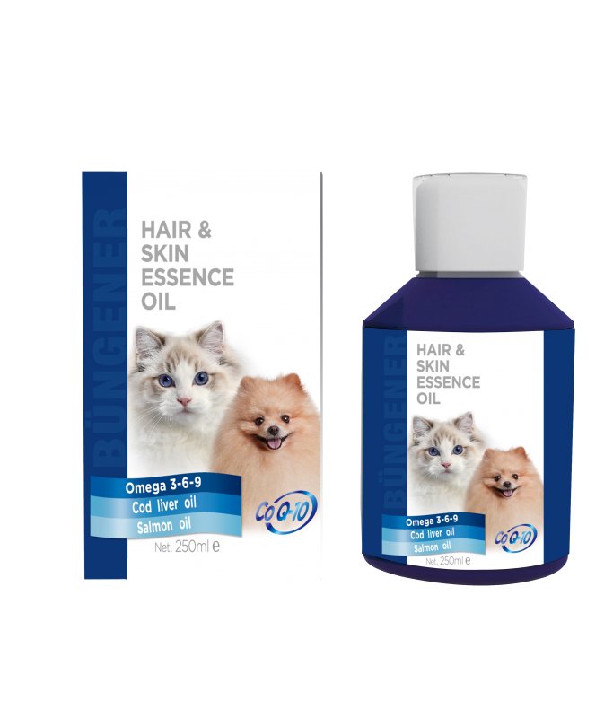 Bungener Hair & Skin Essence Oil For Cats & Dogs - 250ml (Fish Oil) - Shopivet.com