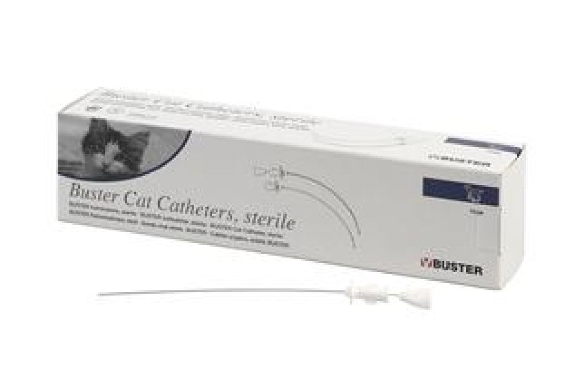 BUSTER cat catheter with stylet sterile, 1.3 x 130 mm, 12/pk