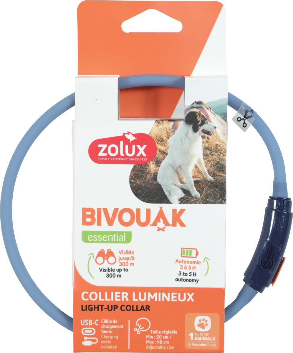 BVK Led Collar Puppy Blue