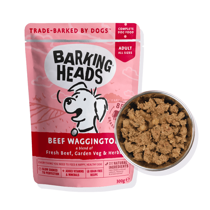 Barking Heads Beef Waggington Adult Wet Dog Food 300g - 300G