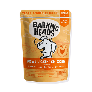 Barking Heads Bowl Lickin' Chicken Adult Wet Dog Food 300g - 300G