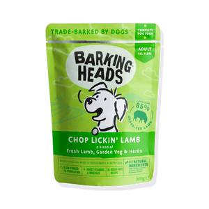 Barking Heads Chop Lickin' Lamb Adult Wet Dog Food 300g - 300G