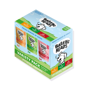 Barking Heads Variety Pack Adult Wet Dog Food 6 x 300g Pouch -