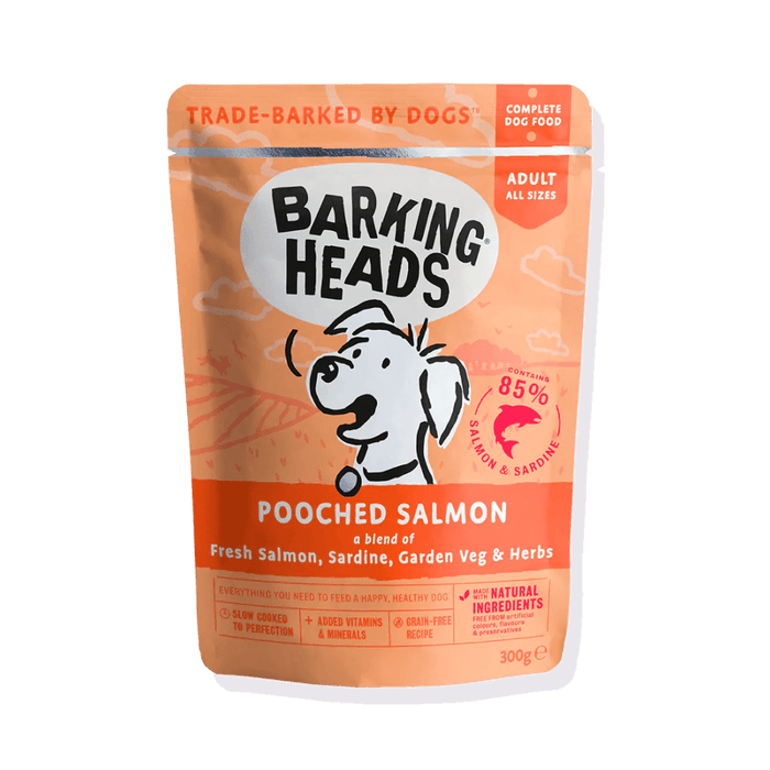 Barking Heads Pooched Salmon Adult Wet Dog Food 300g -
