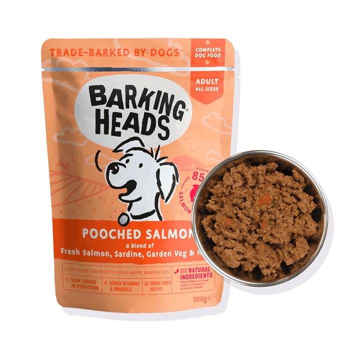 Barking Heads Pooched Salmon Adult Wet Dog Food 300g -