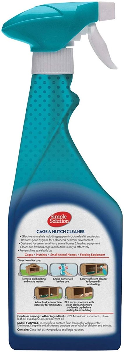 Cage & Hutch Natural Anti - Bacterial Cleaner – 500 ml - Shopivet.com