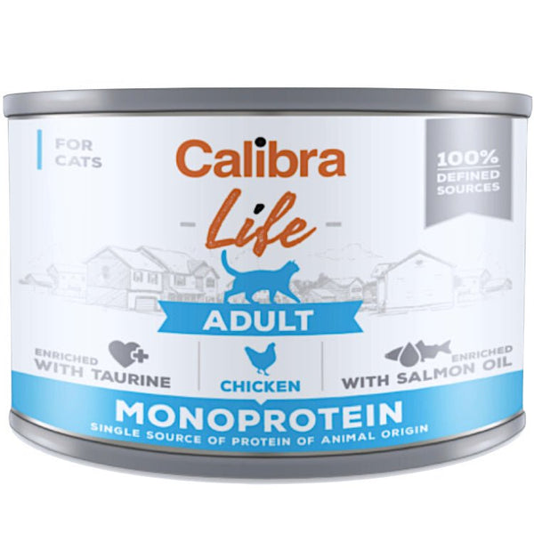Calibra Cat Life Can Adult Chicken 200g - Shopivet.com