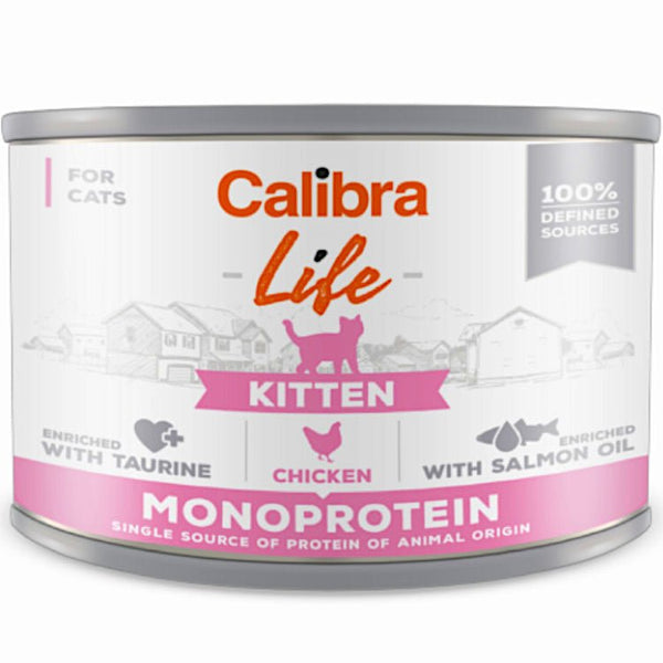 Calibra Cat Life Can Kitten Chicken 200g - Shopivet.com
