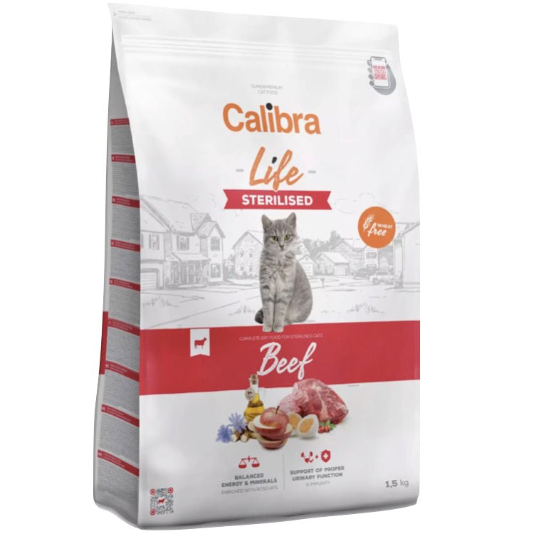 Calibra Cat Life Sterilised Beef 1,5kg - Shopivet.com