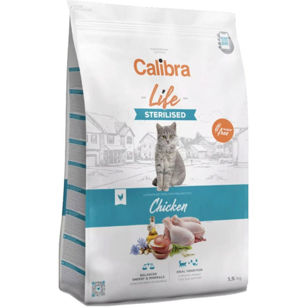 Calibra Cat Life Sterilised Chicken 1,5kg - Shopivet.com