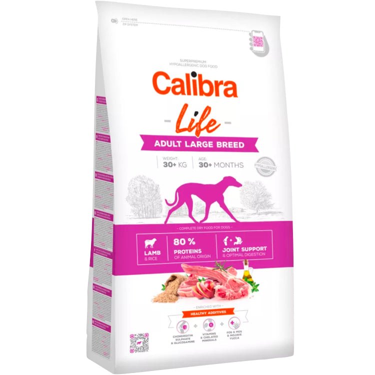 Calibra Dog Life Adult Large Breed Lamb 12kg - Shopivet.com
