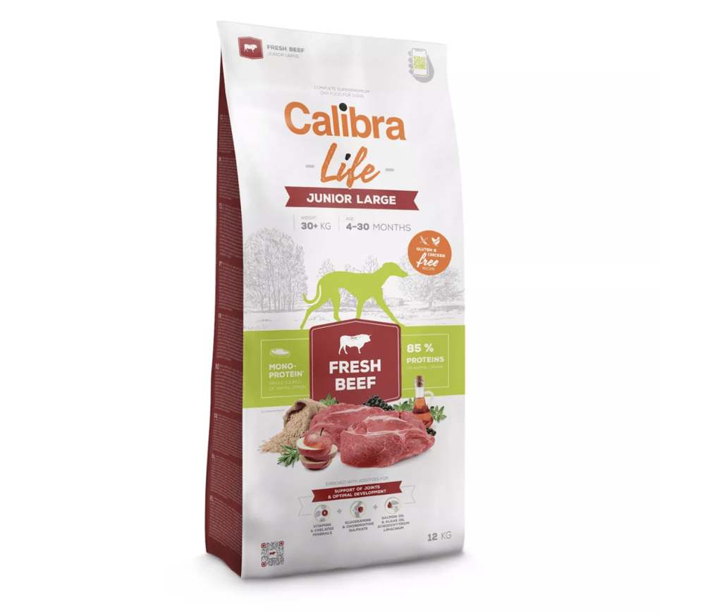Calibra Dog Life Junior Large Fresh Beef 12kg - Shopivet.com