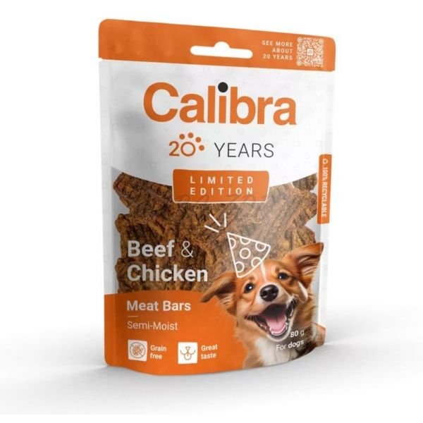 Calibra Dog Limited Edition Beef&Chicken Bars 80g - Shopivet.com