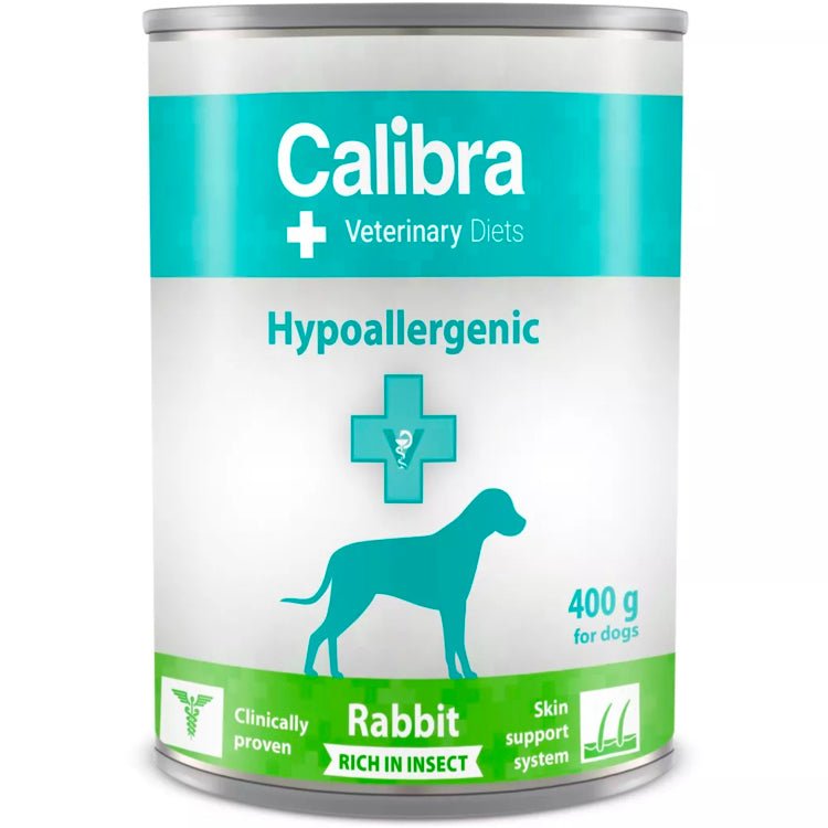 Calibra VD Cans Dog Hypoallergenic Rabbit & Insect 400g - Shopivet.com