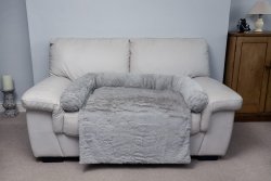 Calming Sofa Snuggler Blanket Bed Grey - Large - Shopivet.com