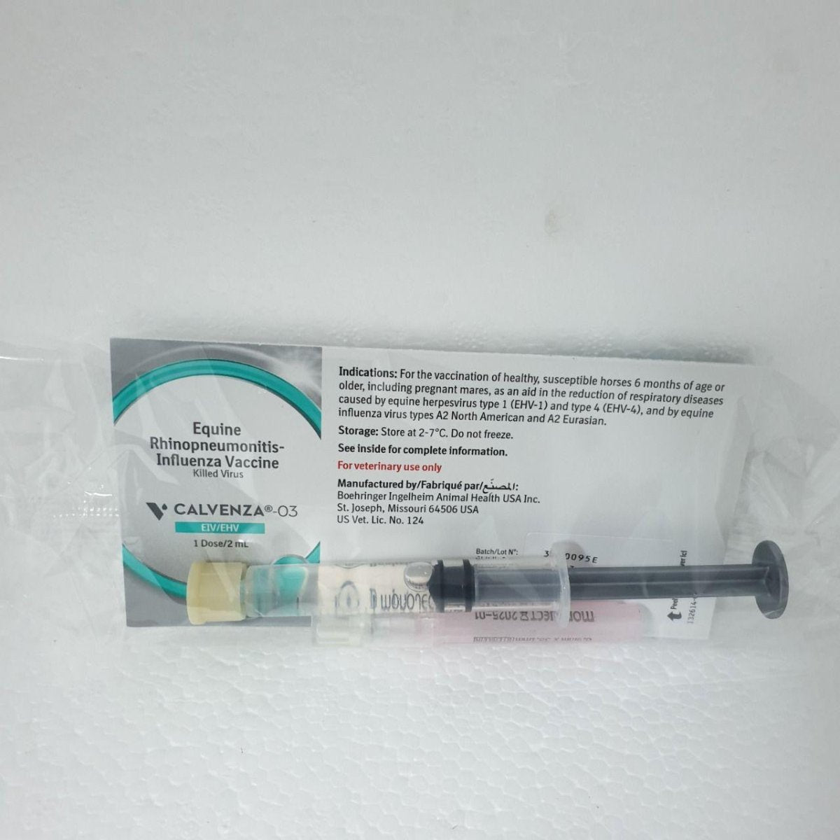 Calvenza - 03 Equine Rhinopneumonitis - Influenza Vaccine 2ml - Shopivet.com