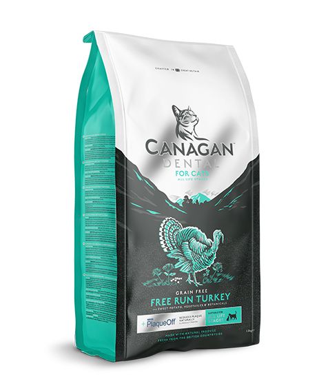 Canagan Dental Free Run Turkey Dry Cat Food - 4KG - Shopivet.com