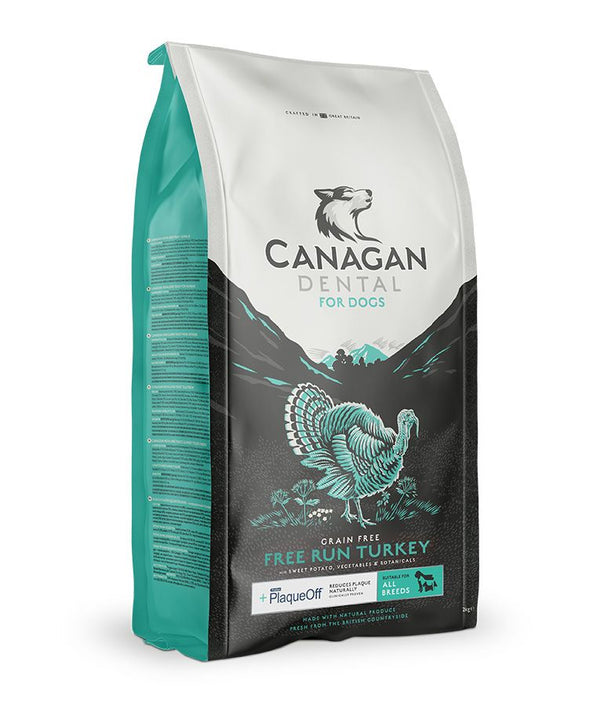 Canagan Dental Free Run Turkey Dry Dog Food - 12kg - Shopivet.com