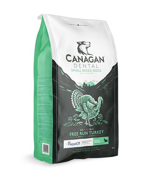 Canagan Dental Free Run Turkey Small Breed Dry Dog Food - 2KG - Shopivet.com
