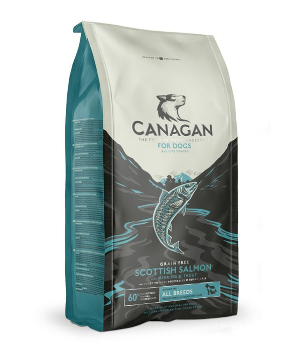 Canagan Scottish Salmon Dry Dog Food - 12kg - Shopivet.com