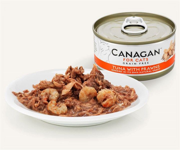 Canagan Tuna with Prawns Wet Cat Food 75g Tin - 75g - Shopivet.com
