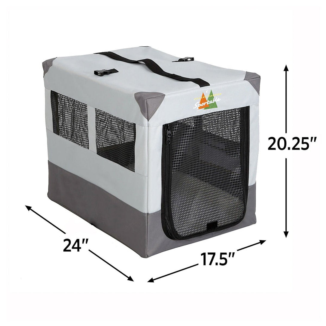 Canine Camper Sportable Tent Dog Crate, 24″ L X 17.5″ W X 20.25″ H - Shopivet.com