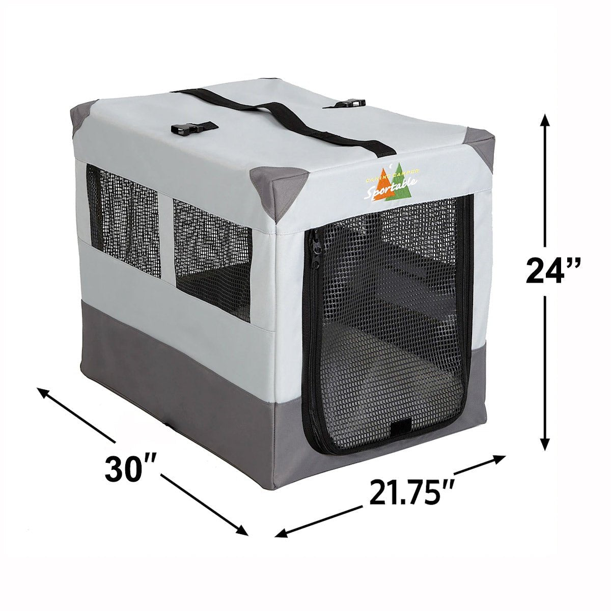 Canine Camper Sportable Tent Dog Crate, 30″ L X 21.75″ W X 24″ H - Shopivet.com
